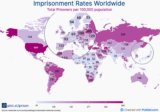 Prisoners per 100,00 population